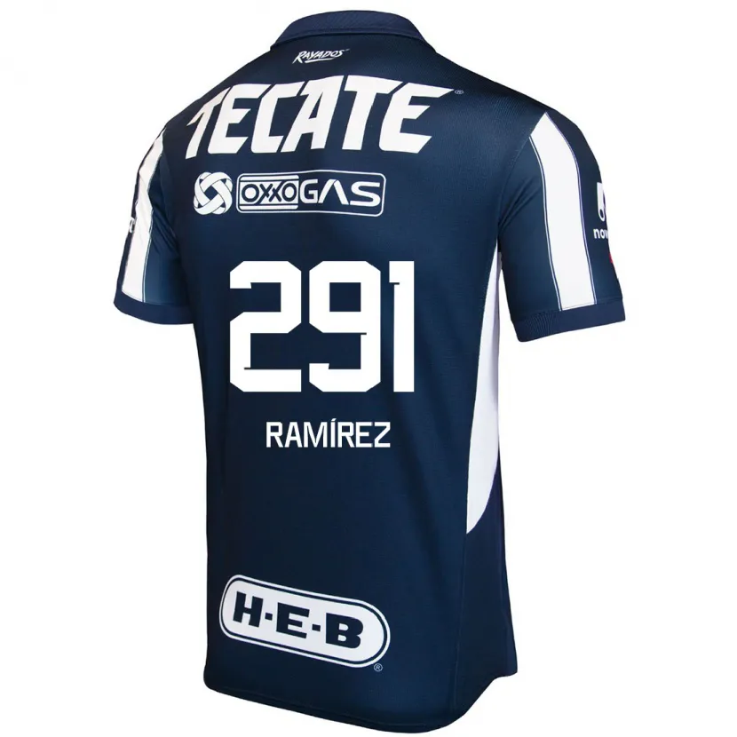 Danxen Kvinder Fabián Ramírez #291 Blå Rød Hvid Hjemmebane Spillertrøjer 2024/25 Trøje T-Shirt