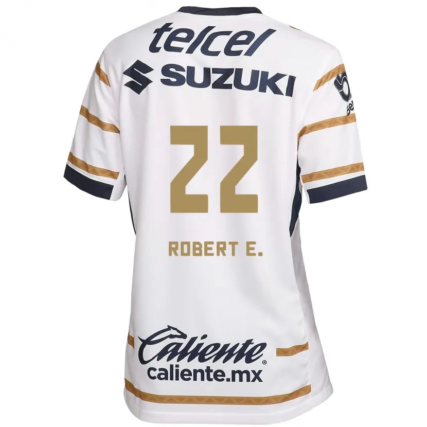 Danxen Kvinder Robert Ergas #22 Hvid Obsidian Hjemmebane Spillertrøjer 2024/25 Trøje T-Shirt