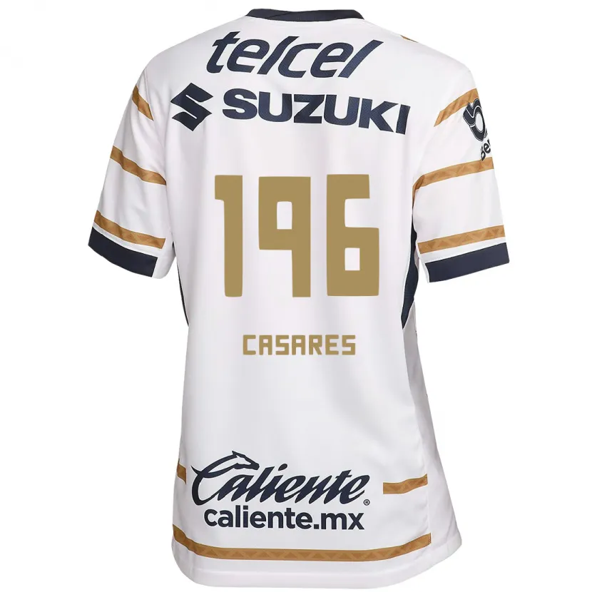 Danxen Kvinder Mateo Casares #196 Hvid Obsidian Hjemmebane Spillertrøjer 2024/25 Trøje T-Shirt