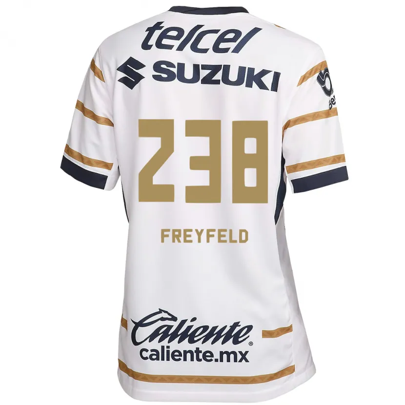 Danxen Kvinder Julián Freyfeld #238 Hvid Obsidian Hjemmebane Spillertrøjer 2024/25 Trøje T-Shirt