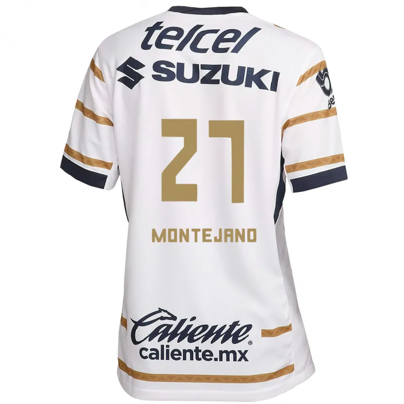 Danxen Kvinder Emanuel Montejano #27 Hvid Obsidian Hjemmebane Spillertrøjer 2024/25 Trøje T-Shirt
