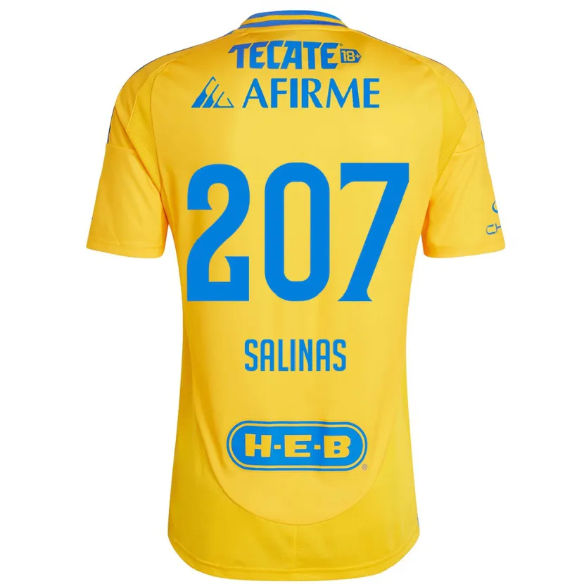 Danxen Kvinder Marcelo Salinas #207 Guld Gul Hjemmebane Spillertrøjer 2024/25 Trøje T-Shirt