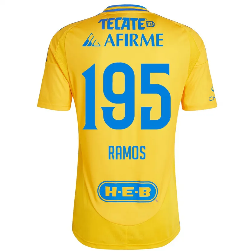 Danxen Kvinder Rodrigo Ramos #195 Guld Gul Hjemmebane Spillertrøjer 2024/25 Trøje T-Shirt