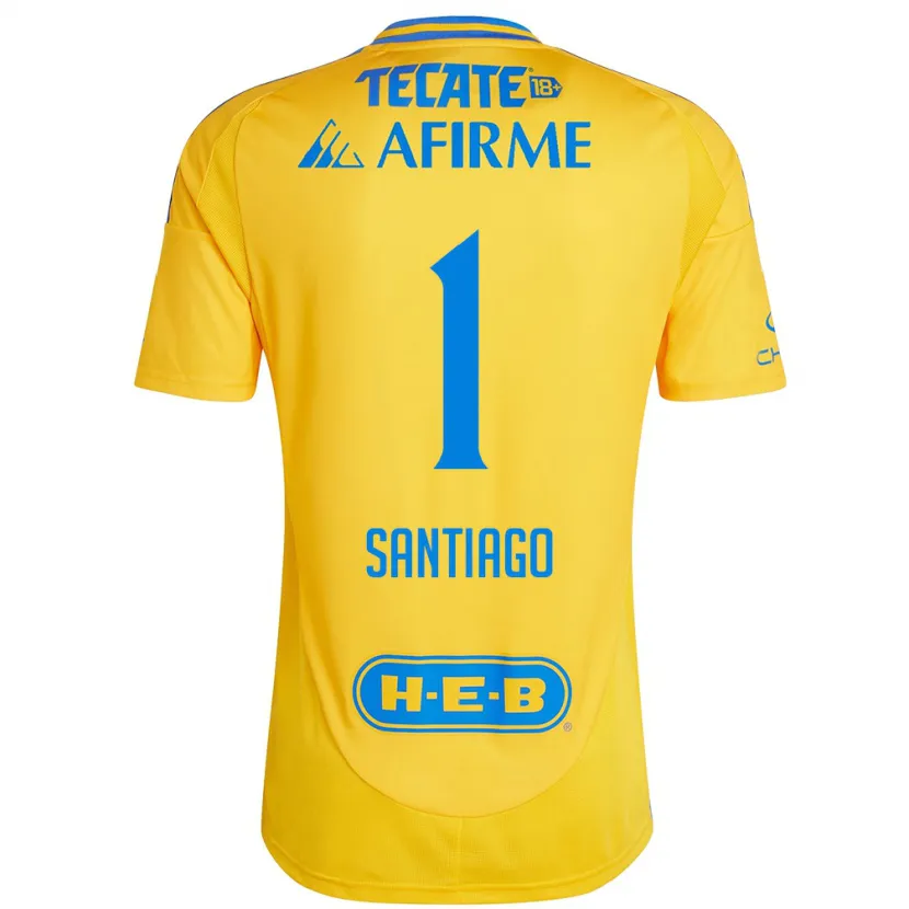 Danxen Kvinder Cecilia Santiago #1 Guld Gul Hjemmebane Spillertrøjer 2024/25 Trøje T-Shirt