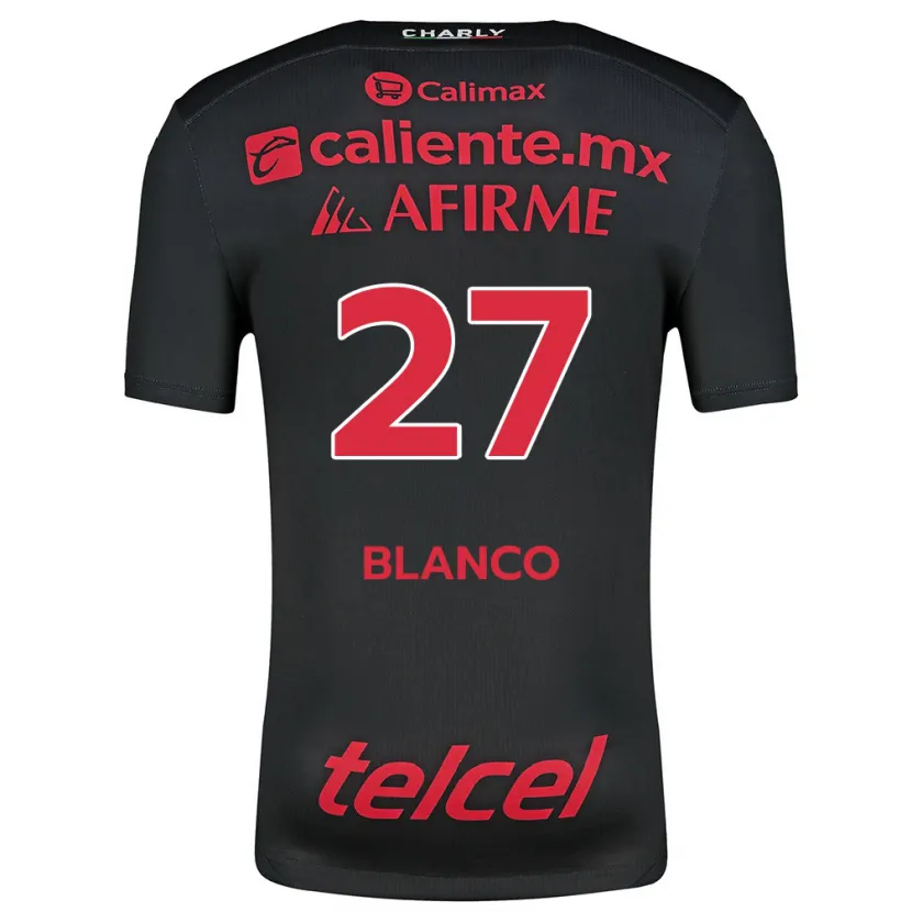 Danxen Kvinder Domingo Blanco #27 Sort Rød Hjemmebane Spillertrøjer 2024/25 Trøje T-Shirt