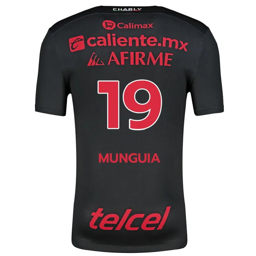Danxen Kvinder Mariana Munguía #19 Sort Rød Hjemmebane Spillertrøjer 2024/25 Trøje T-Shirt
