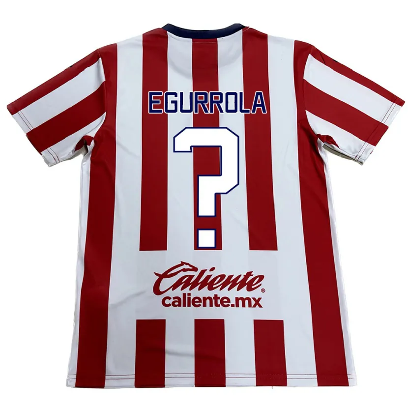 Danxen Kvinder Luis Egurrola #0 Rød Hvid Hjemmebane Spillertrøjer 2024/25 Trøje T-Shirt