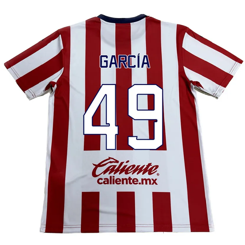 Danxen Kvinder Gilberto García #49 Rød Hvid Hjemmebane Spillertrøjer 2024/25 Trøje T-Shirt