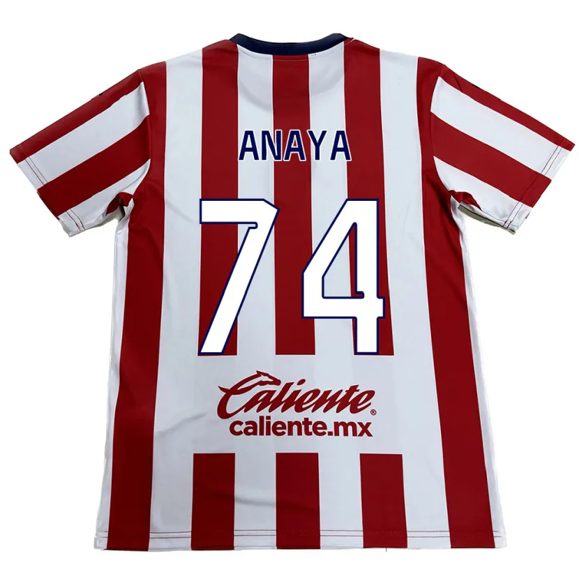Danxen Kvinder Mario Anaya #74 Rød Hvid Hjemmebane Spillertrøjer 2024/25 Trøje T-Shirt