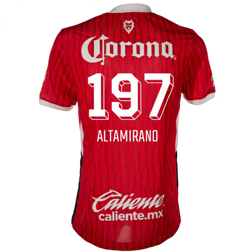 Danxen Kvinder Óscar Altamirano #197 Rød Hvid Hjemmebane Spillertrøjer 2024/25 Trøje T-Shirt