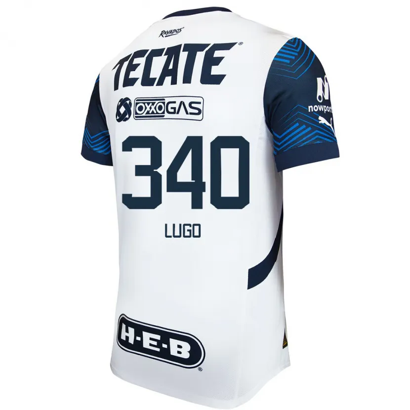 Danxen Kvinder Edy Lugo #340 Hvid Blå Udebane Spillertrøjer 2024/25 Trøje T-Shirt