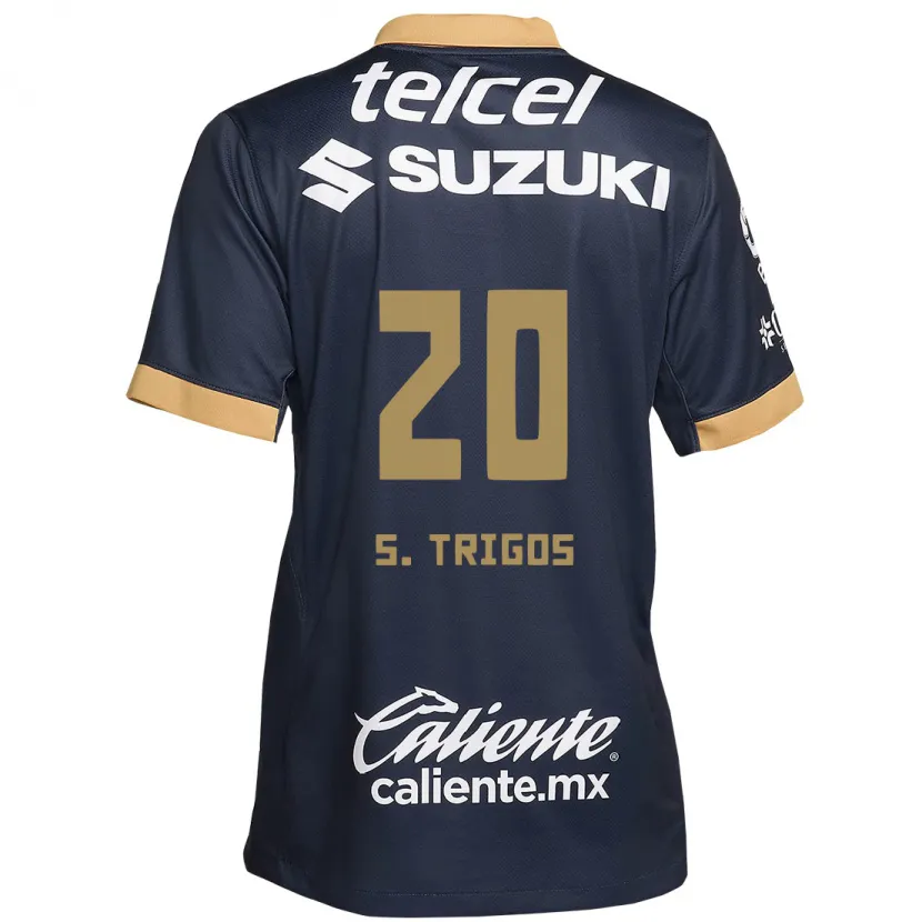 Danxen Kvinder Santiago Trigos #20 Obsidian Guld Hvid Udebane Spillertrøjer 2024/25 Trøje T-Shirt