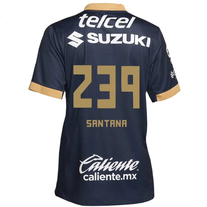 Danxen Kvinder Guillermo Santana #239 Obsidian Guld Hvid Udebane Spillertrøjer 2024/25 Trøje T-Shirt
