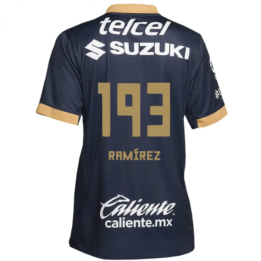 Danxen Kvinder Héctor Ramírez #193 Obsidian Guld Hvid Udebane Spillertrøjer 2024/25 Trøje T-Shirt