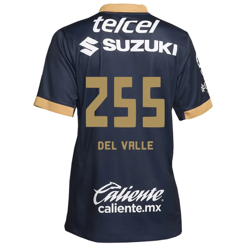 Danxen Kvinder Yonathan Del Valle #255 Obsidian Guld Hvid Udebane Spillertrøjer 2024/25 Trøje T-Shirt