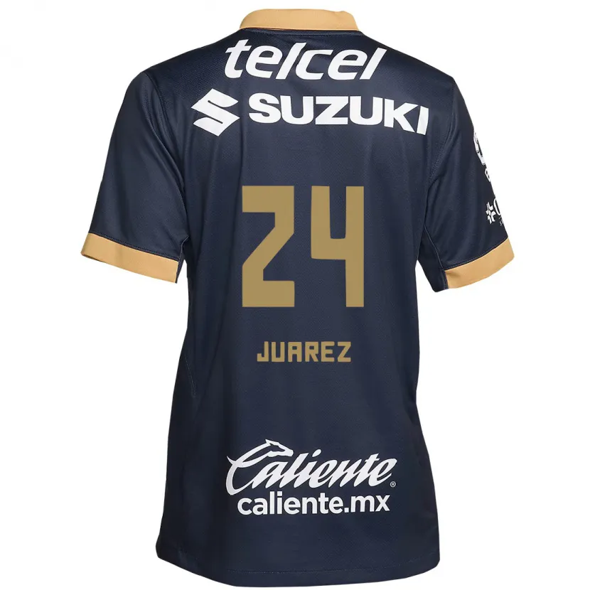 Danxen Kvinder Gabriela Juarez #24 Obsidian Guld Hvid Udebane Spillertrøjer 2024/25 Trøje T-Shirt