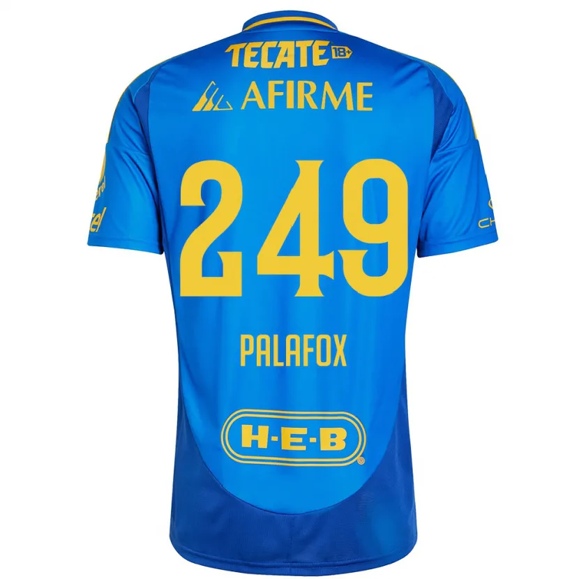 Danxen Kvinder José Palafox #249 Blå Gul Udebane Spillertrøjer 2024/25 Trøje T-Shirt
