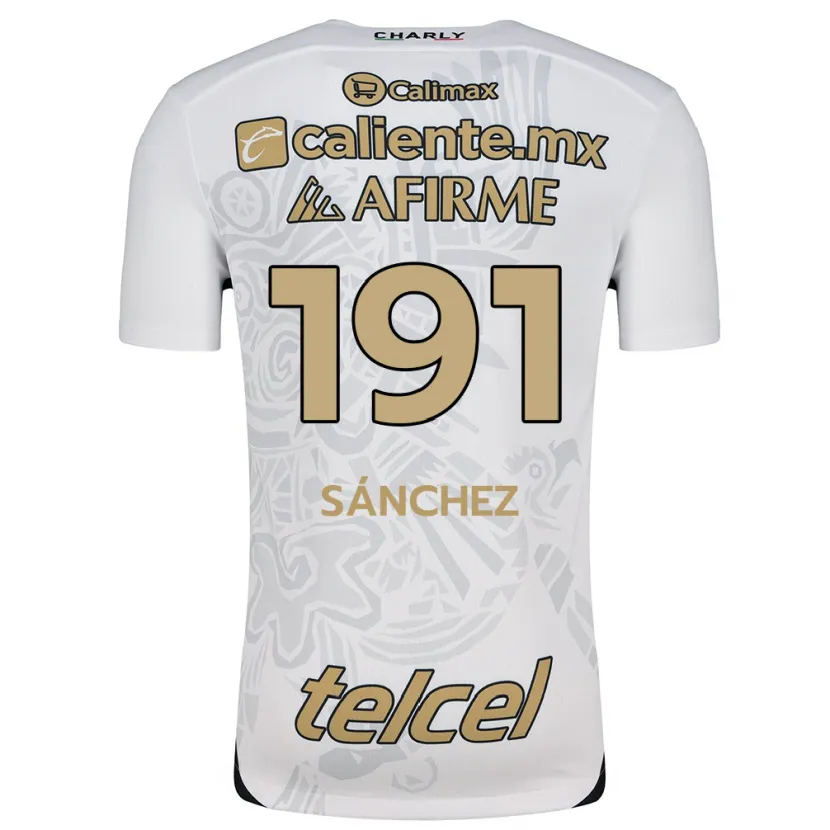 Danxen Kvinder Diego Sánchez #191 Hvid Sort Udebane Spillertrøjer 2024/25 Trøje T-Shirt