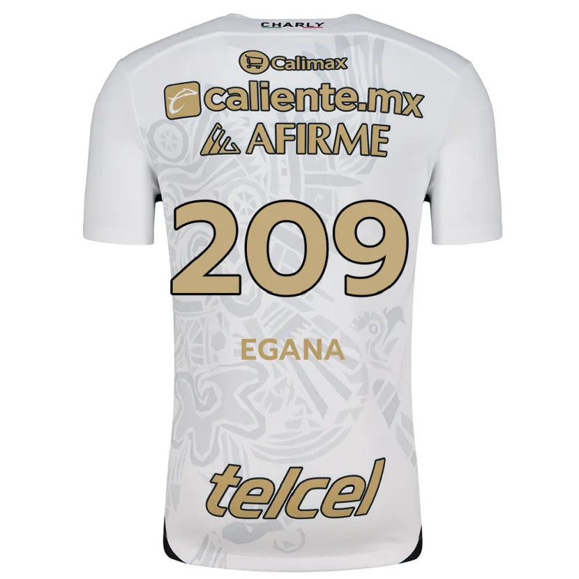 Danxen Kvinder Arath Egaña #209 Hvid Sort Udebane Spillertrøjer 2024/25 Trøje T-Shirt