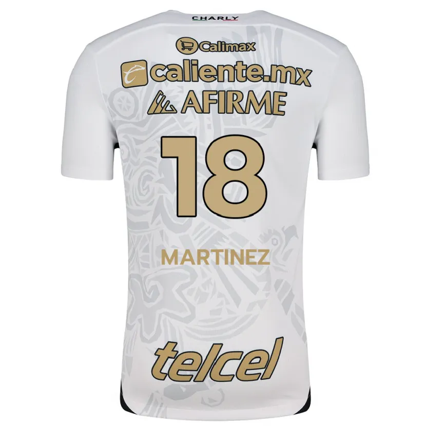 Danxen Kvinder Natividad Martínez #18 Hvid Sort Udebane Spillertrøjer 2024/25 Trøje T-Shirt