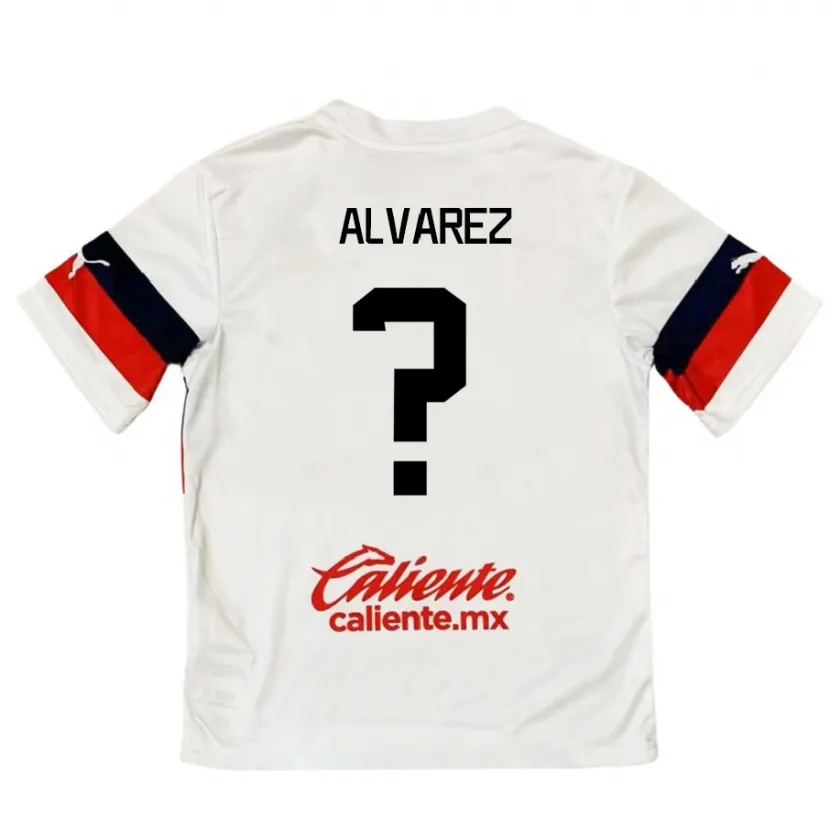 Danxen Kvinder Sergio Álvarez #0 Hvid Rød Udebane Spillertrøjer 2024/25 Trøje T-Shirt
