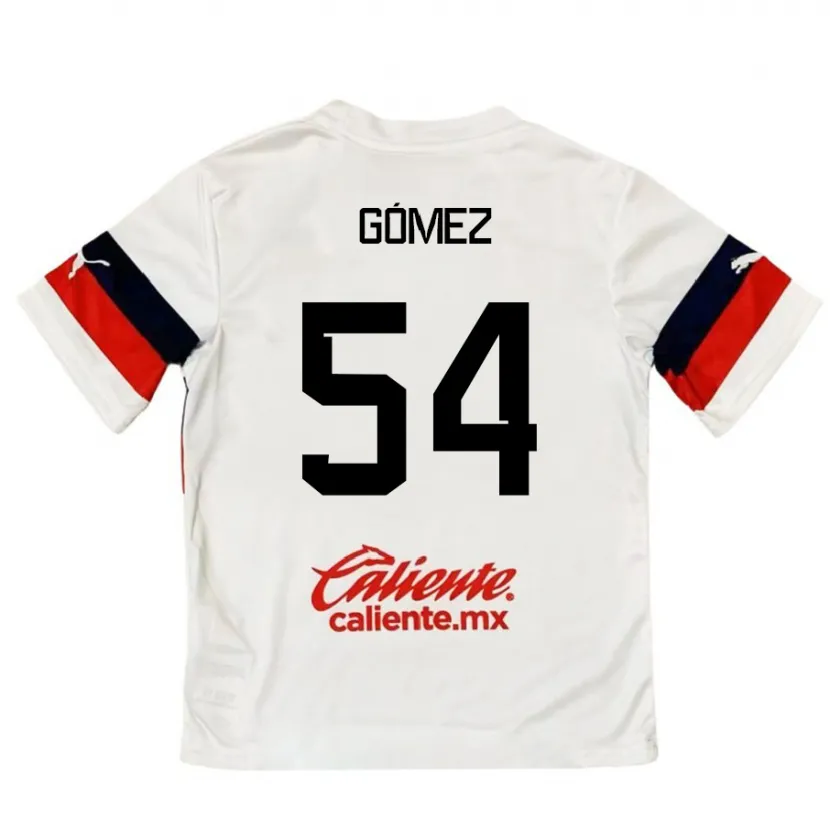 Danxen Kvinder Miguel Gómez #54 Hvid Rød Udebane Spillertrøjer 2024/25 Trøje T-Shirt