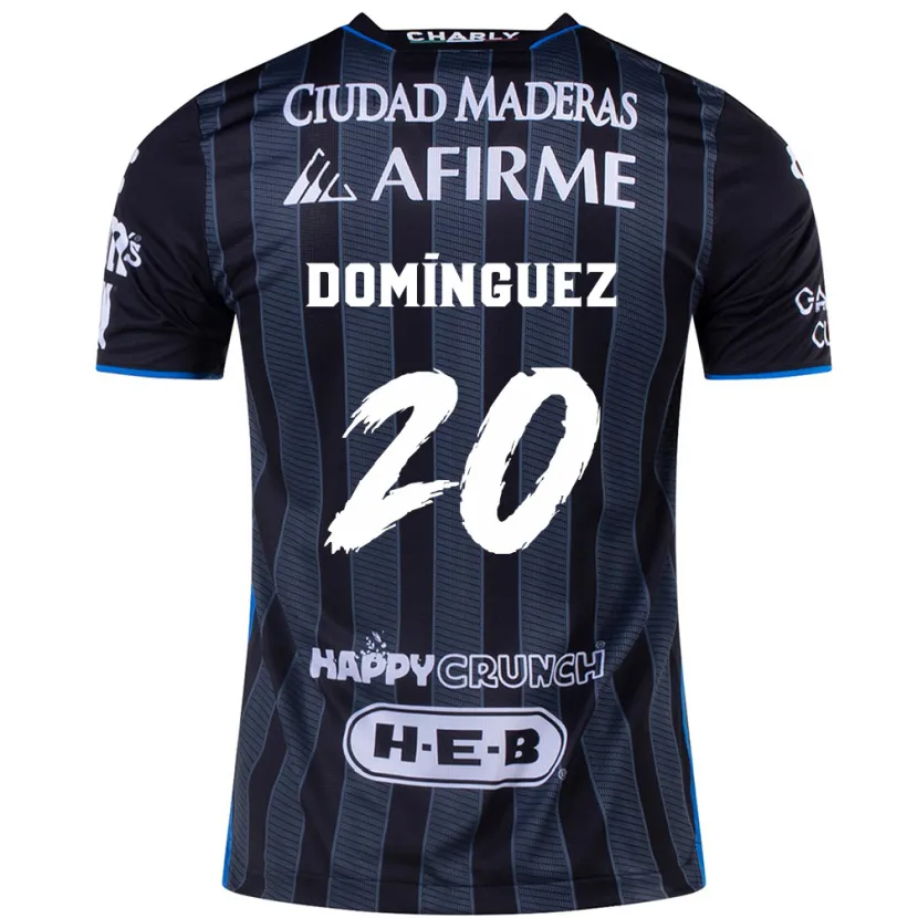 Danxen Kvinder Misael Domínguez #20 Hvid Sort Udebane Spillertrøjer 2024/25 Trøje T-Shirt