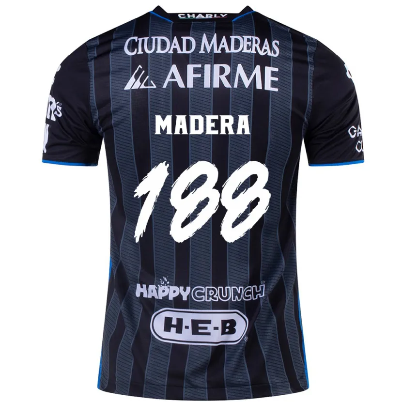 Danxen Kvinder Héctor Madera #188 Hvid Sort Udebane Spillertrøjer 2024/25 Trøje T-Shirt