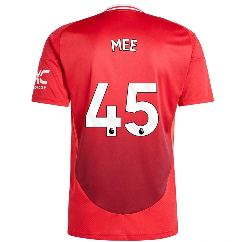 Danxen Børn Dermot Mee #45 Lyse Rødt Hjemmebane Spillertrøjer 2024/25 Trøje T-Shirt