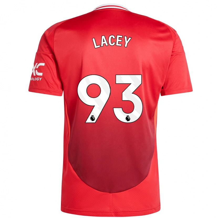 Danxen Børn Shea Lacey #93 Lyse Rødt Hjemmebane Spillertrøjer 2024/25 Trøje T-Shirt