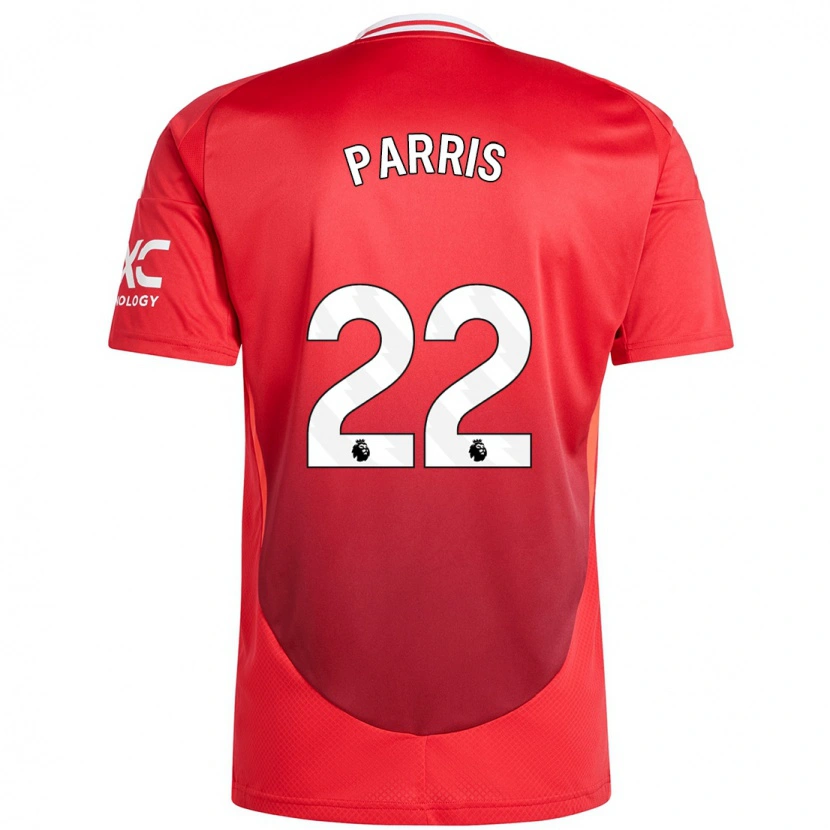 Danxen Børn Nikita Parris #22 Lyse Rødt Hjemmebane Spillertrøjer 2024/25 Trøje T-Shirt