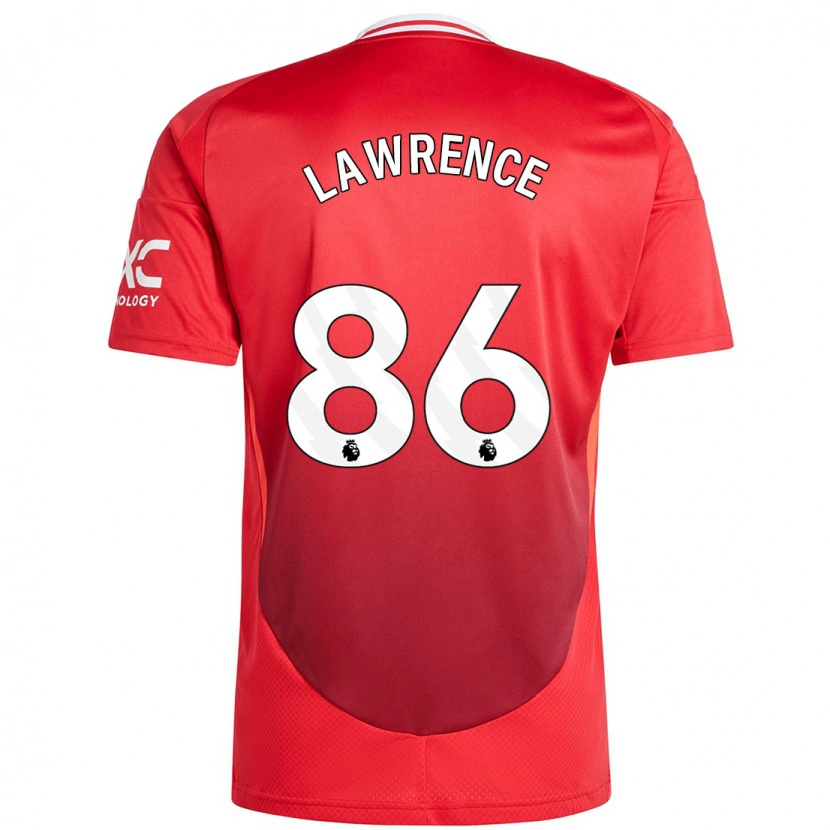 Danxen Børn Marcus Lawrence #86 Lyse Rødt Hjemmebane Spillertrøjer 2024/25 Trøje T-Shirt