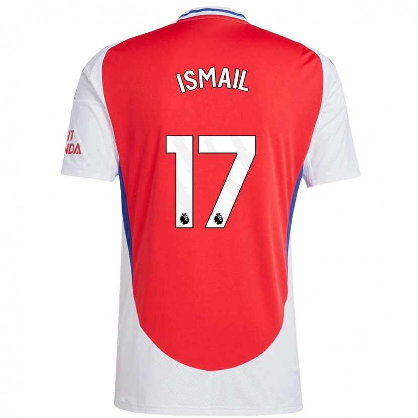Danxen Børn Cam'ron Ismail #17 Rød Hvid Hjemmebane Spillertrøjer 2024/25 Trøje T-Shirt