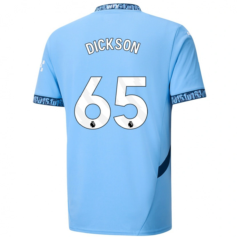 Danxen Børn Will Dickson #65 Marineblå Hjemmebane Spillertrøjer 2024/25 Trøje T-Shirt