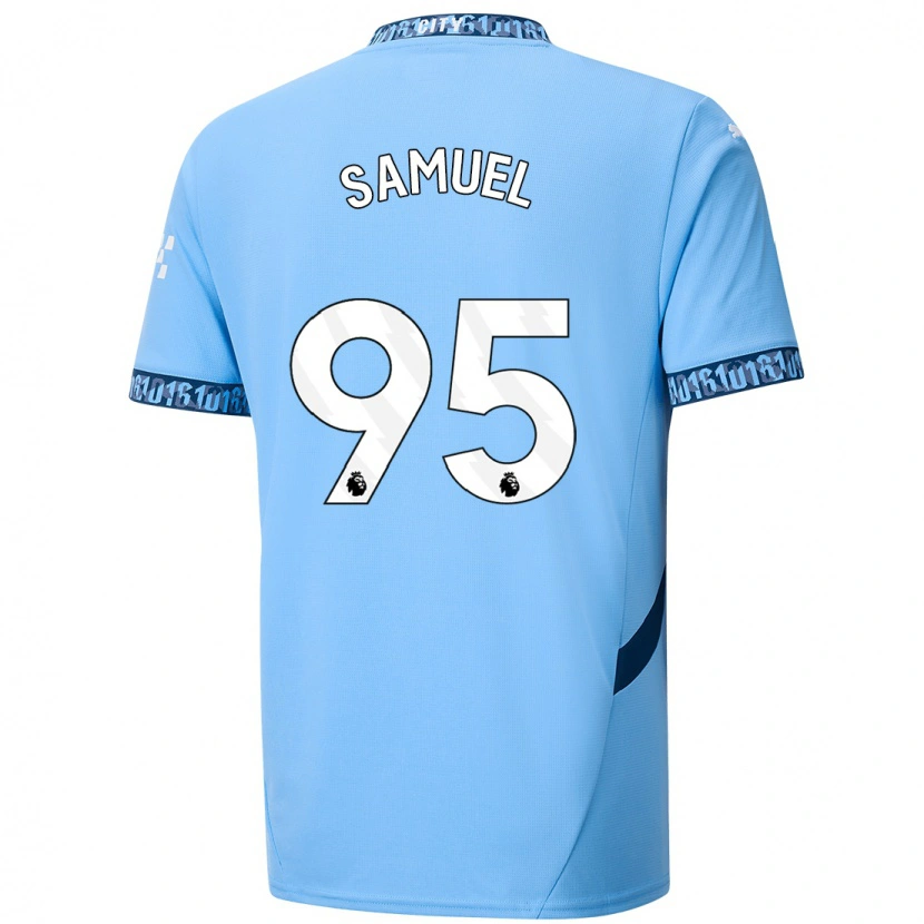 Danxen Børn Lakyle Samuel #95 Marineblå Hjemmebane Spillertrøjer 2024/25 Trøje T-Shirt