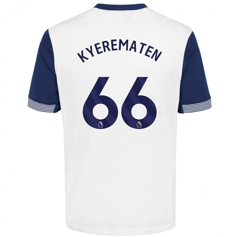 Danxen Børn Rio Kyerematen #66 Hvid Blå Hjemmebane Spillertrøjer 2024/25 Trøje T-Shirt