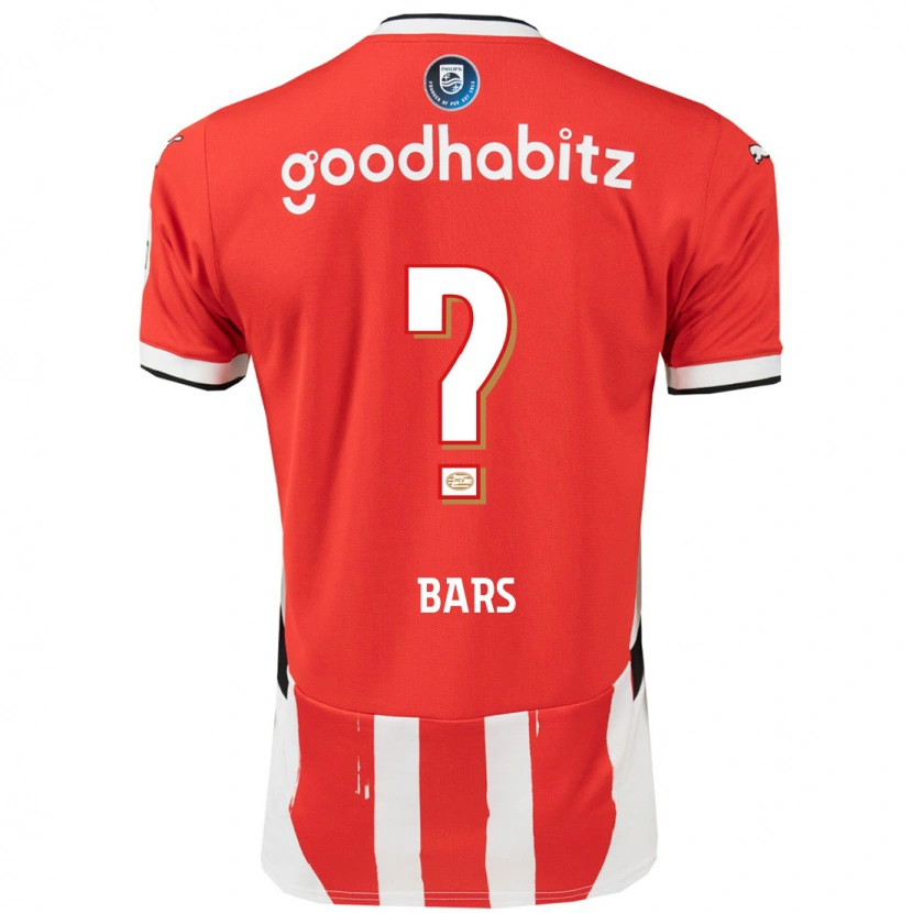 Danxen Børn Emir Bars #0 Rød Hvid Hjemmebane Spillertrøjer 2024/25 Trøje T-Shirt