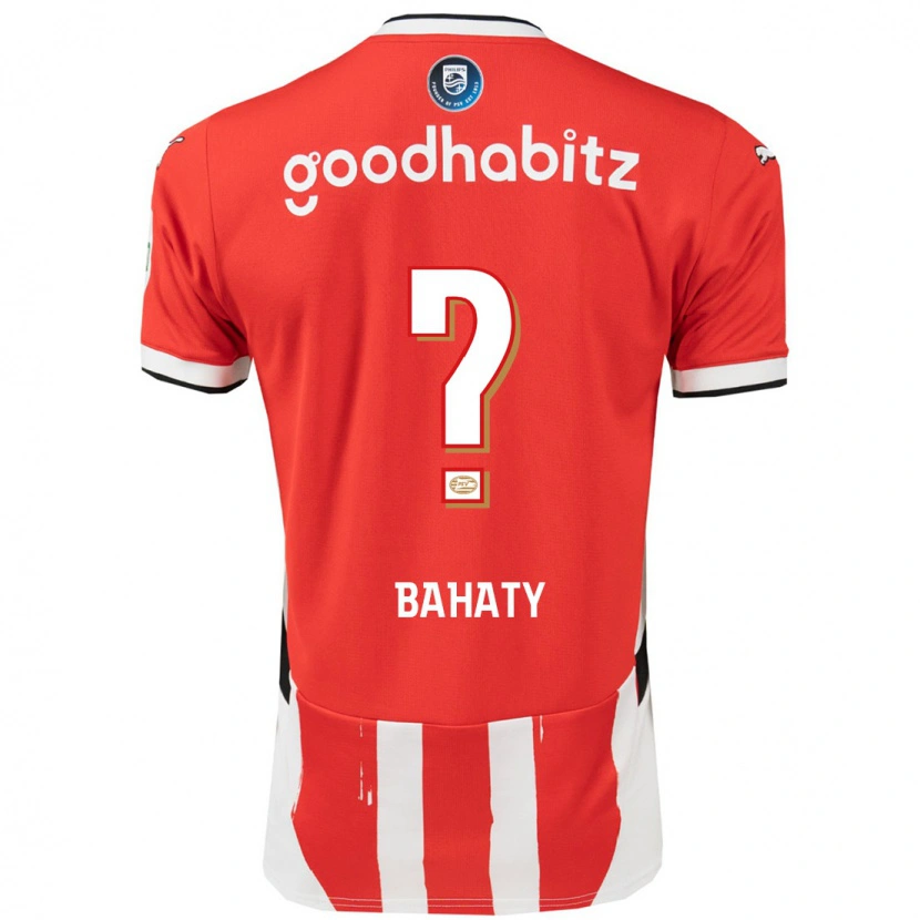 Danxen Børn Manuel Bahaty #0 Rød Hvid Hjemmebane Spillertrøjer 2024/25 Trøje T-Shirt