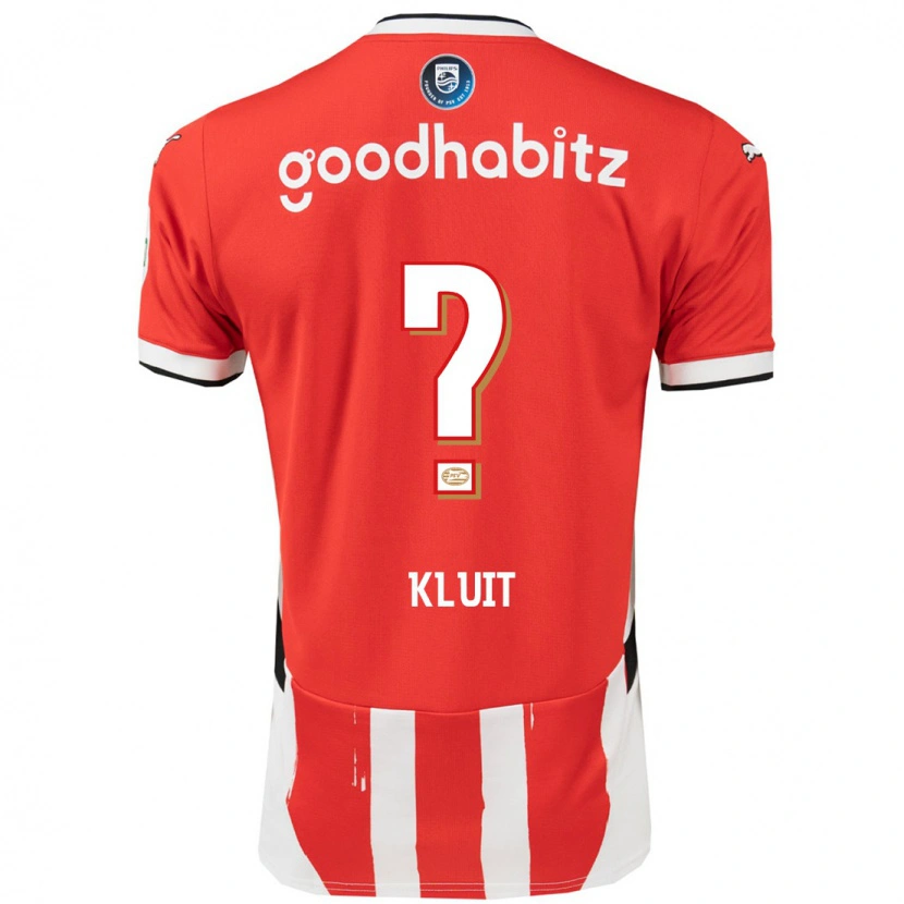 Danxen Børn Fabio Kluit #0 Rød Hvid Hjemmebane Spillertrøjer 2024/25 Trøje T-Shirt