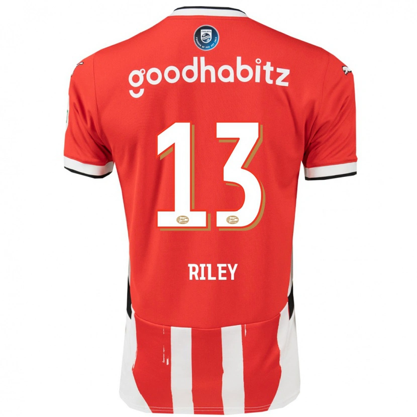 Danxen Børn Indiah-Paige Riley #13 Rød Hvid Hjemmebane Spillertrøjer 2024/25 Trøje T-Shirt