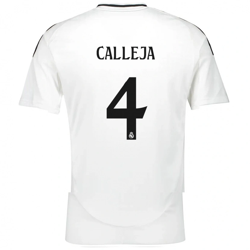 Danxen Børn Jaime Calleja #4 Hvid Hjemmebane Spillertrøjer 2024/25 Trøje T-Shirt