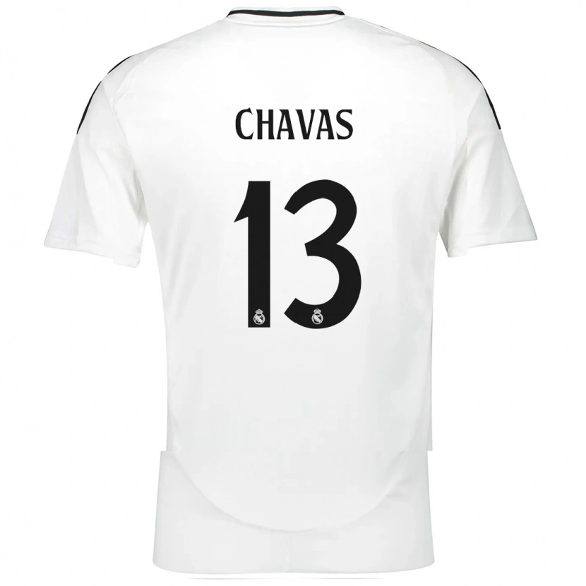Danxen Børn Mylène Chavas #13 Hvid Hjemmebane Spillertrøjer 2024/25 Trøje T-Shirt