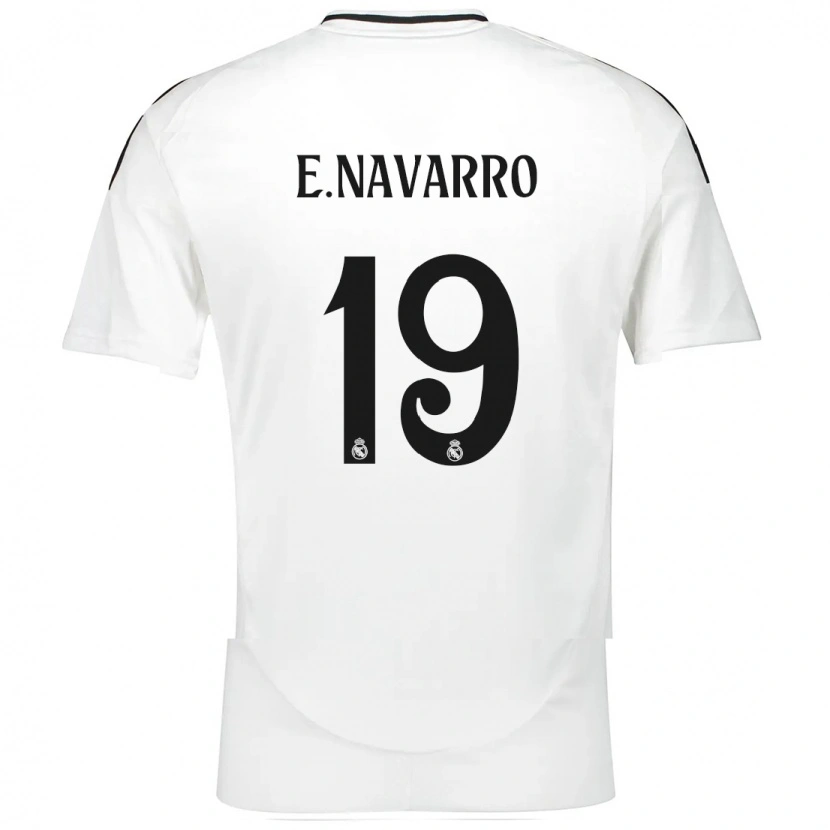 Danxen Børn Eva Navarro #19 Hvid Hjemmebane Spillertrøjer 2024/25 Trøje T-Shirt