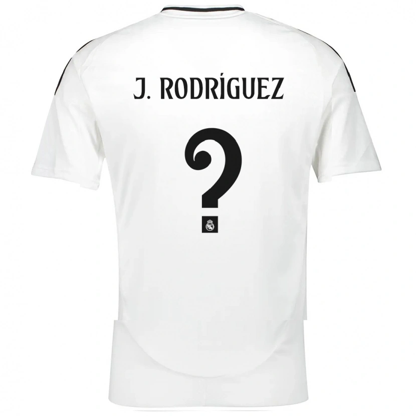 Danxen Børn Juan Rodríguez #0 Hvid Hjemmebane Spillertrøjer 2024/25 Trøje T-Shirt