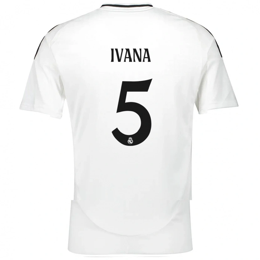Danxen Børn Ivana Andres #5 Hvid Hjemmebane Spillertrøjer 2024/25 Trøje T-Shirt