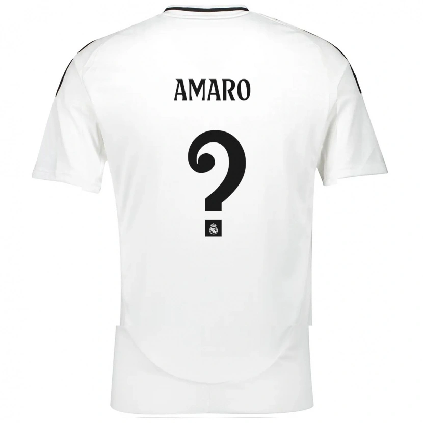 Danxen Børn Jaime Amaro #0 Hvid Hjemmebane Spillertrøjer 2024/25 Trøje T-Shirt