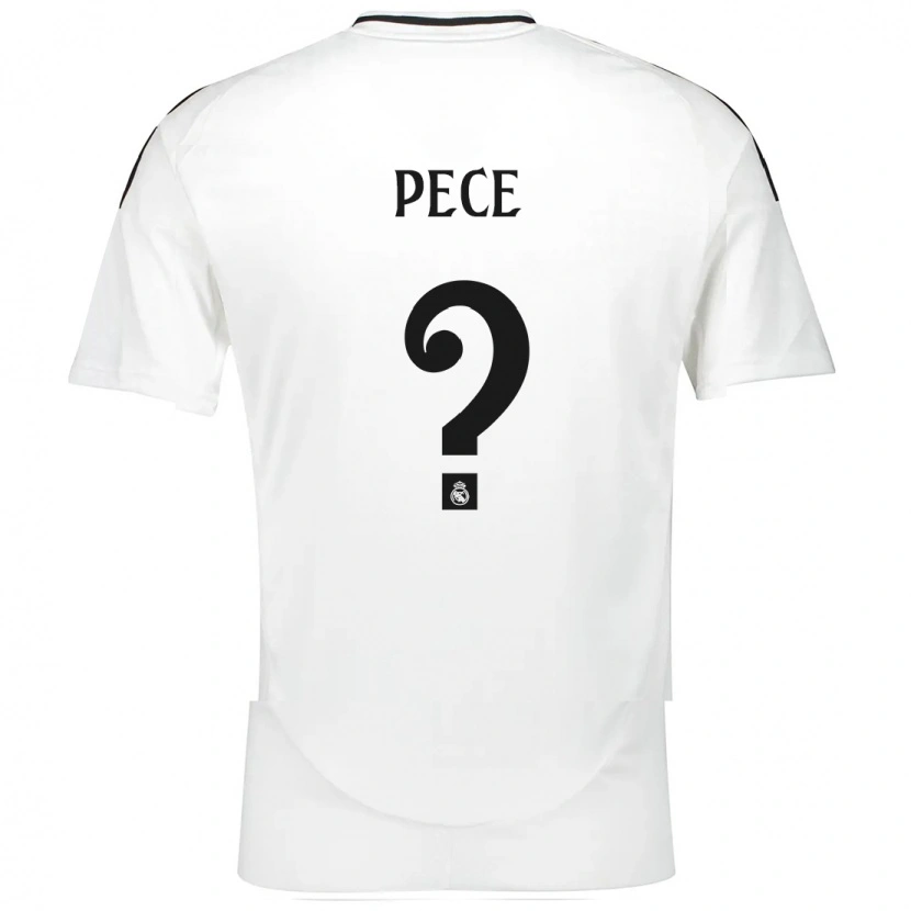 Danxen Børn Pece #0 Hvid Hjemmebane Spillertrøjer 2024/25 Trøje T-Shirt