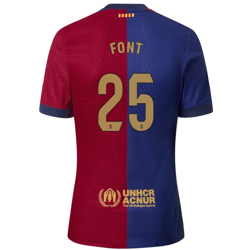 Danxen Børn Gemma Font #25 Blå Rød Hjemmebane Spillertrøjer 2024/25 Trøje T-Shirt