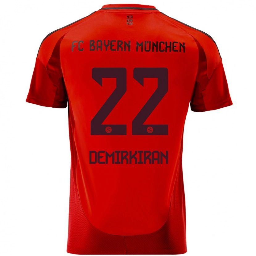 Danxen Børn Ediz Demirkiran #22 Rød Hjemmebane Spillertrøjer 2024/25 Trøje T-Shirt