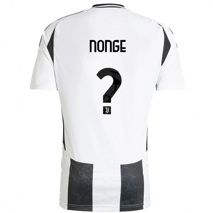 Danxen Børn Joseph Nonge #0 Hvid Sort Hjemmebane Spillertrøjer 2024/25 Trøje T-Shirt